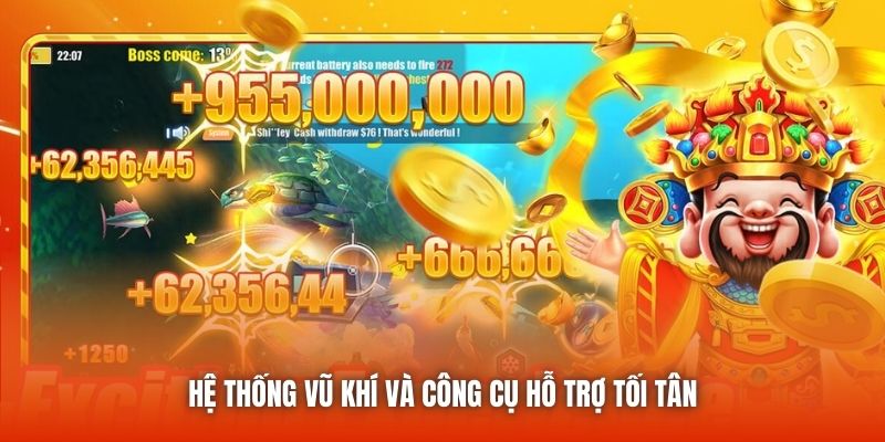 Hệ thống vũ khí và công cụ hỗ trợ tối tân